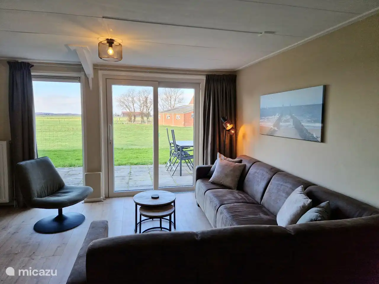 Wohnzimmer mit schöner Aussicht