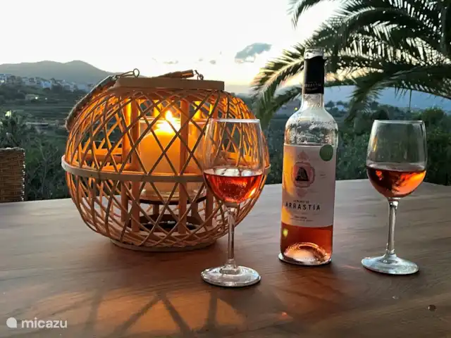 Location de Vacances Espagne, Costa Blanca, Benitachell, villa - Maison Quercia Profitez du coucher de soleil sur la terrasse inférieure
