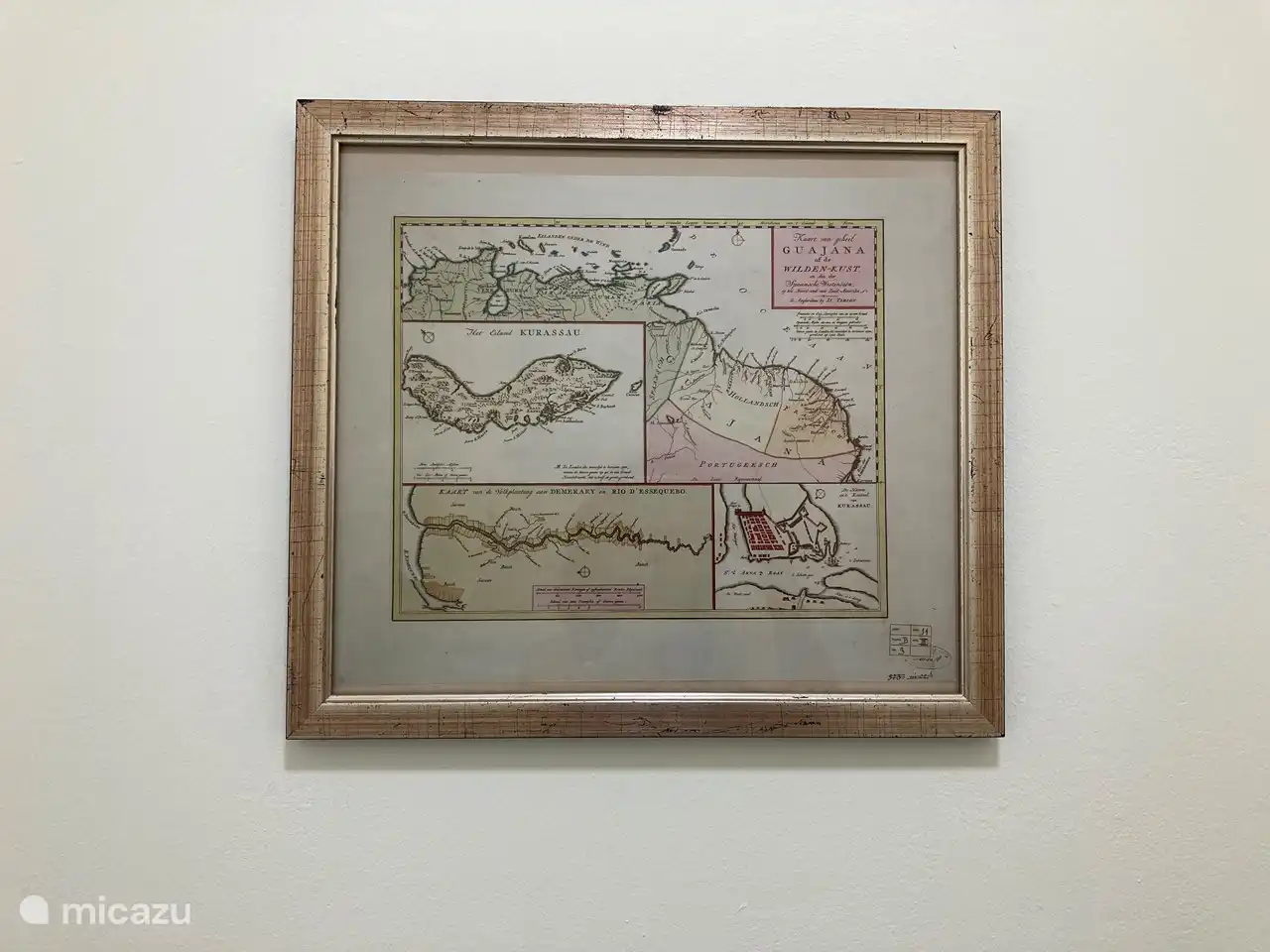 Alte Karte von Curaçao