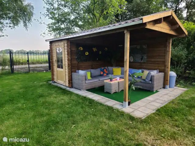 Igloo L'Oasis Verte | Pays-Bas, Brabant-Septentrional, Chaam - bungalow Notre nouvelle verrière avec coin salon.