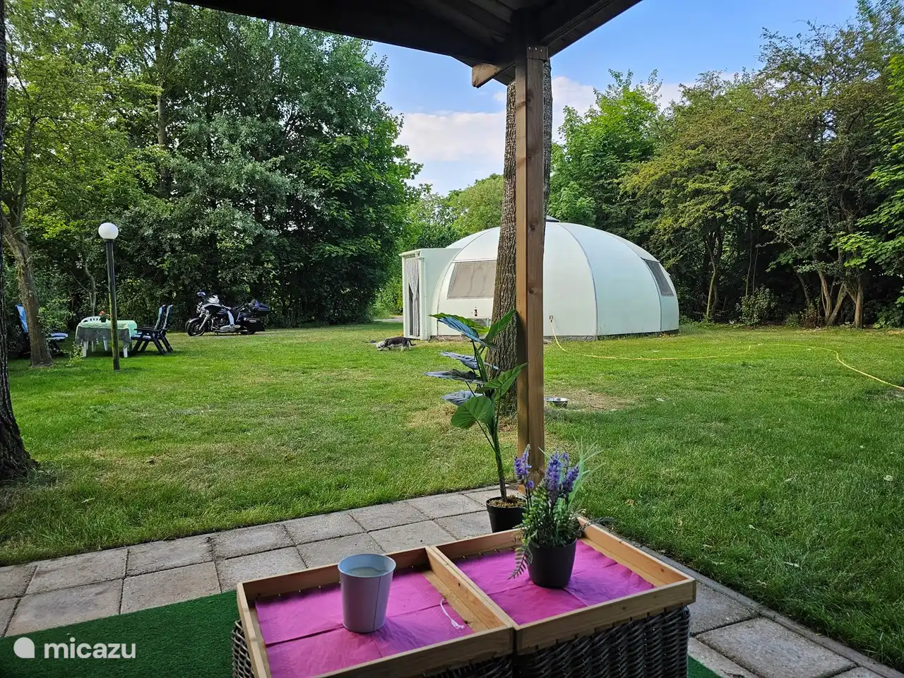 Blick vom Loungebereich.