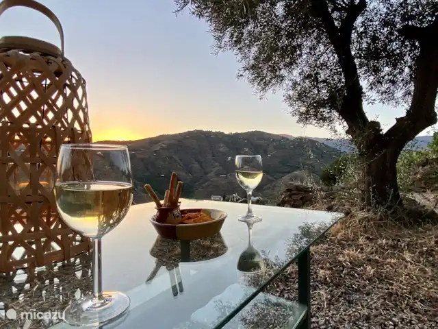 Villa Espejo | Ver | Privacidad en España, Costa del Sol, Torrox - villa Sol de tarde en la terraza superior