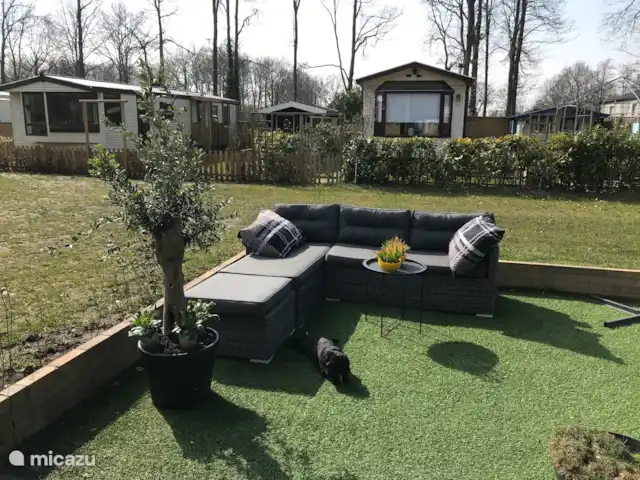 Camping La parcela pallegarste 162 en Países Bajos, Overijssel, Mariënberg  - mobil home / caravana Cubierta colocada fuera del dosel