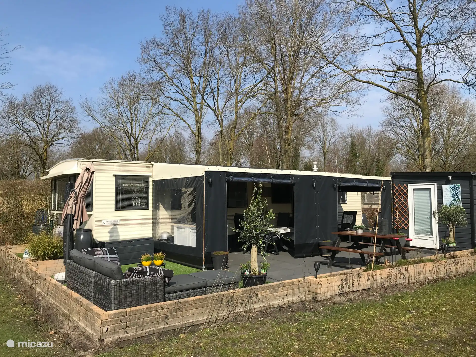 mobilheim, Mariënberg, Overijssel, Niederlande - Camping Der pallegarste Stellplatz 162