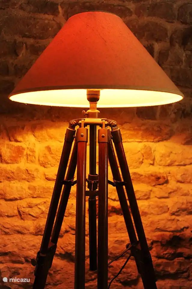 Stativlampe im Wohnzimmer