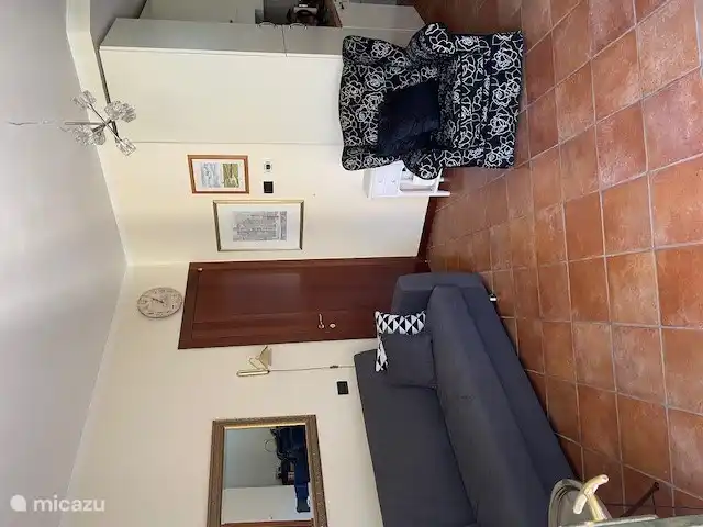 Vue des portes patio vers la cuisine