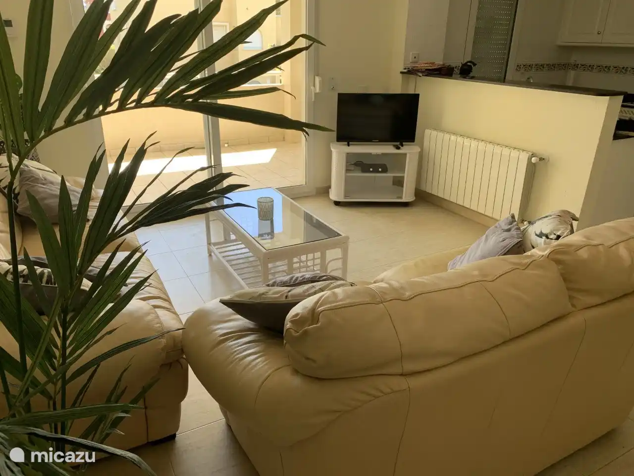 Wohnzimmer-ausgestattete Küche