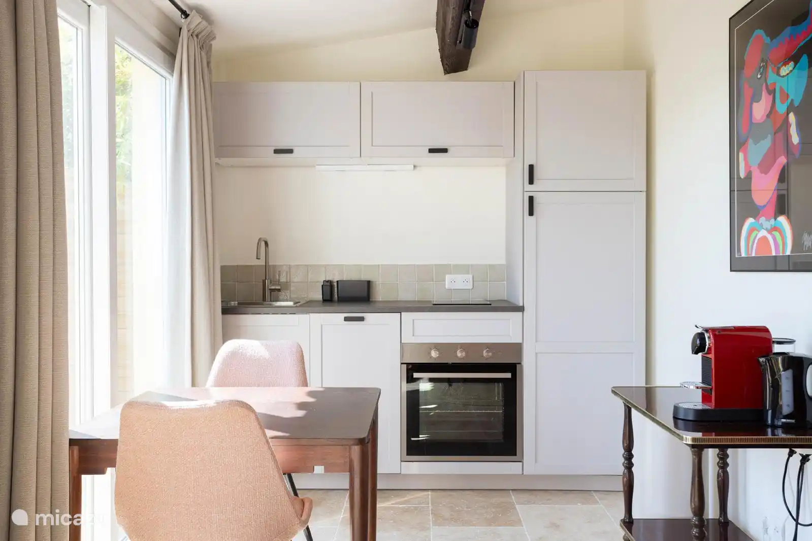 The kitchen of the Gite