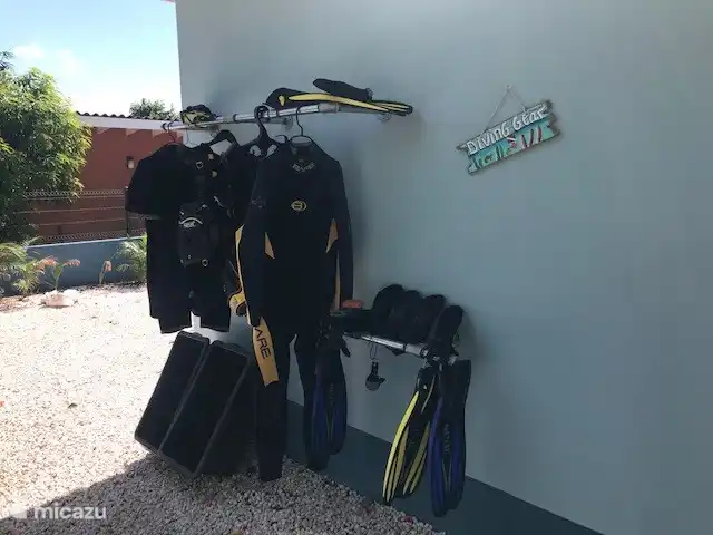 Ort, an dem deine Tauchausrüstung trocknen kann
