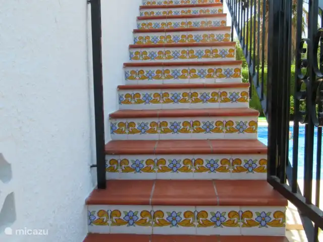 Villa Falco en España, Costa Blanca, Benissa - villa Escaleras de la piscina al porche