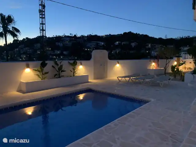 Villa Falco en España, Costa Blanca, Benissa - villa Patio trasero iluminado