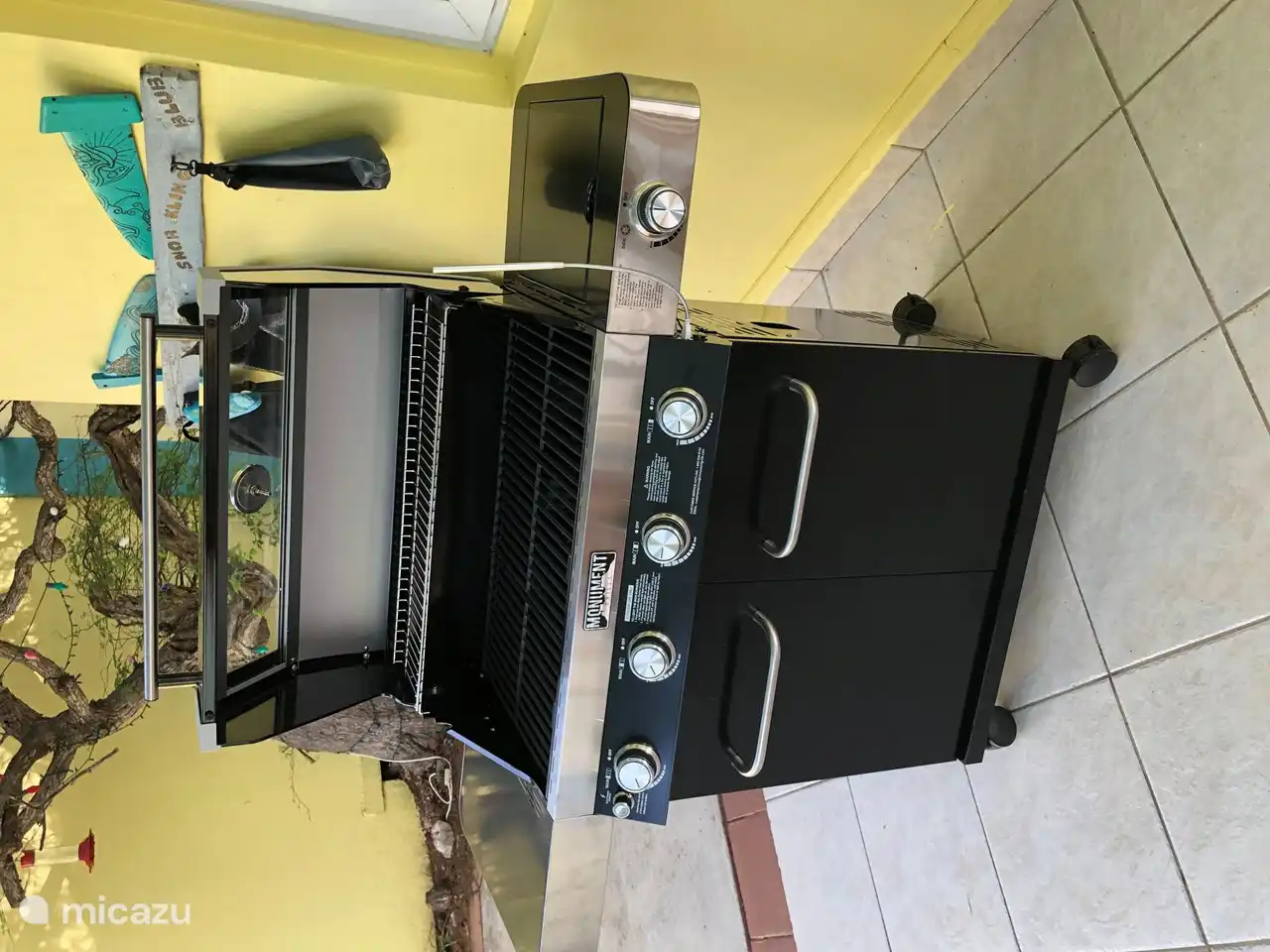 La barbacoa de gas fácil de transportar