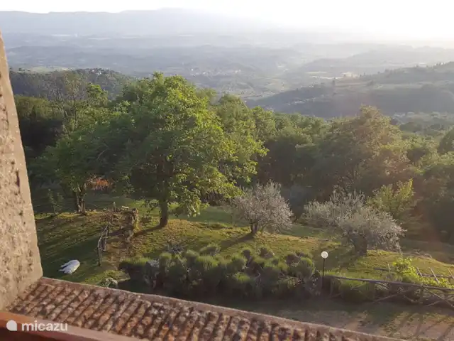 apartamento en Italia, Toscana, Castelfranco Piandisco – Borgo Morgiano-Torre La vista desde la ventana de la finca.