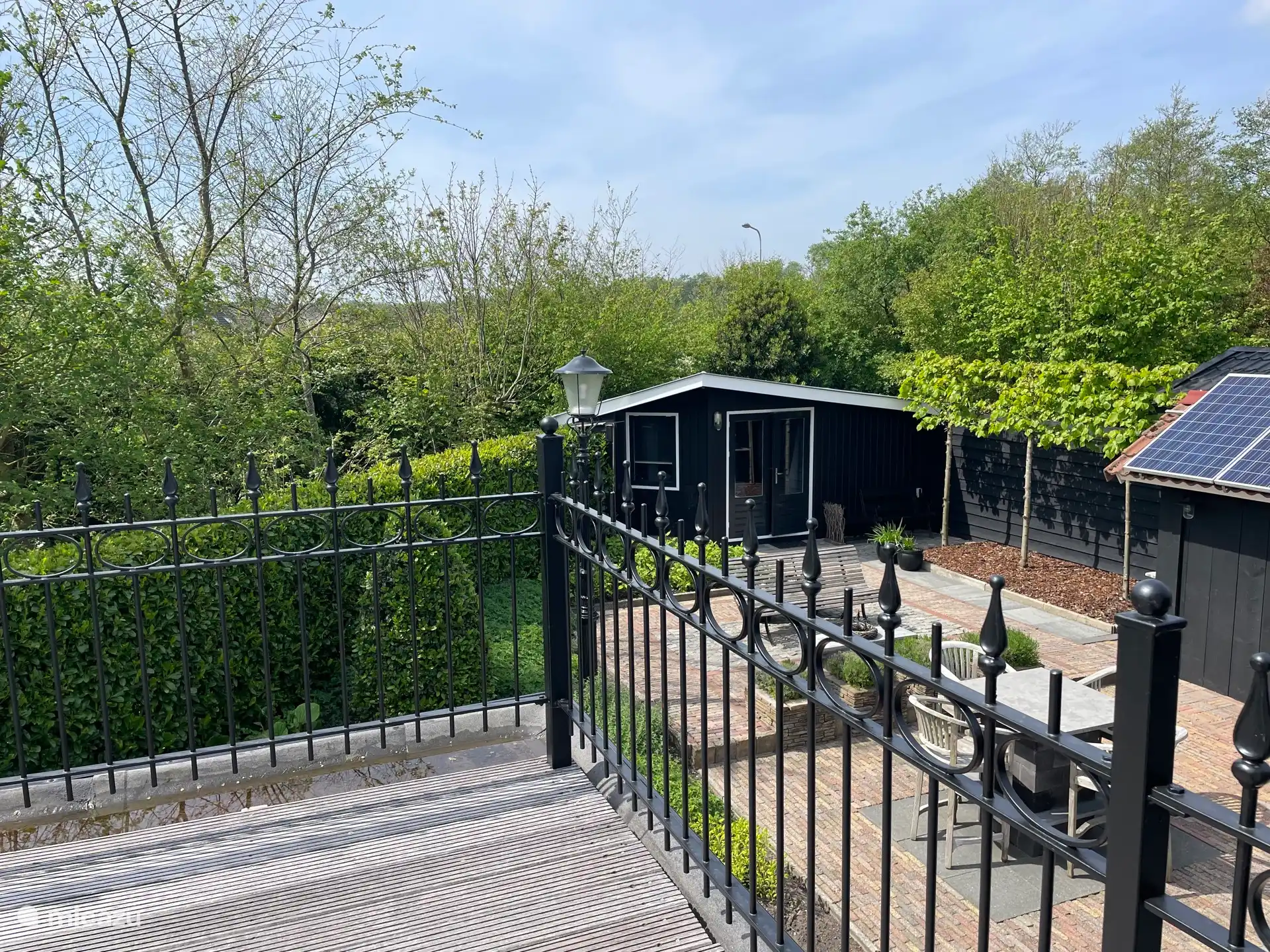 Uitzicht en privacy vanaf het balkon