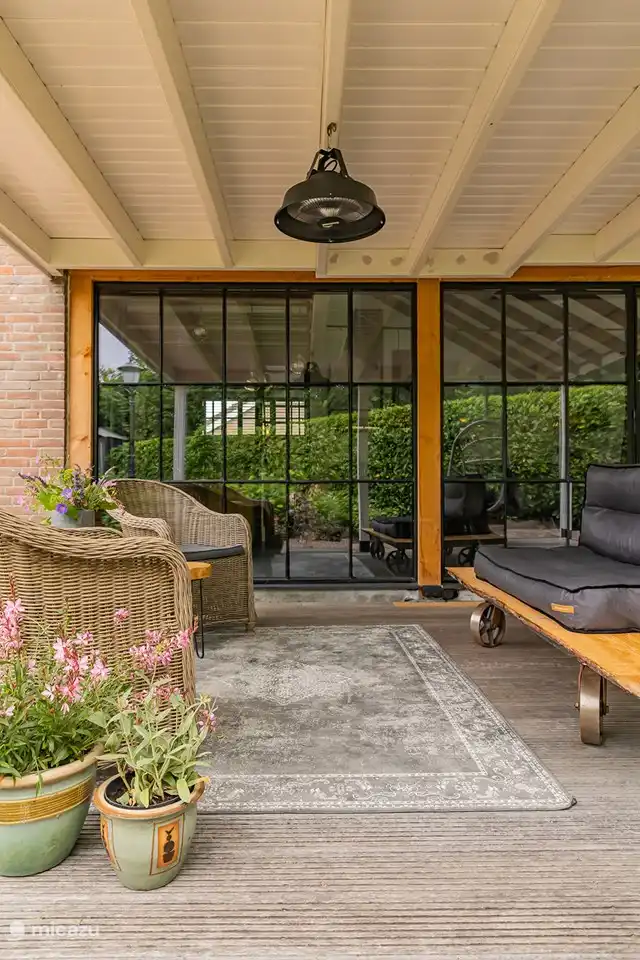 Outdoor patio porch. with chill couch.