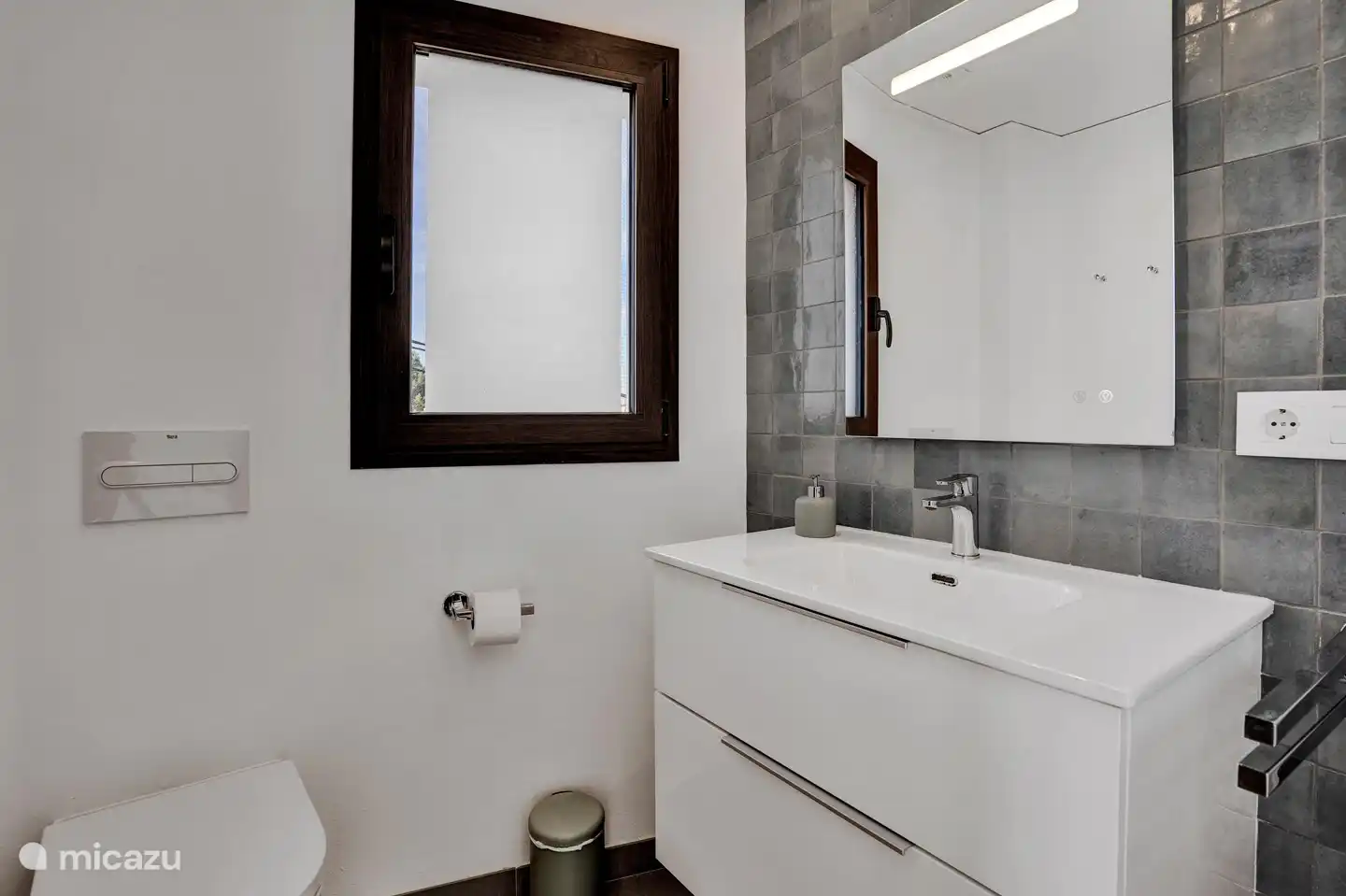 La salle de bain de la chambre de la tour