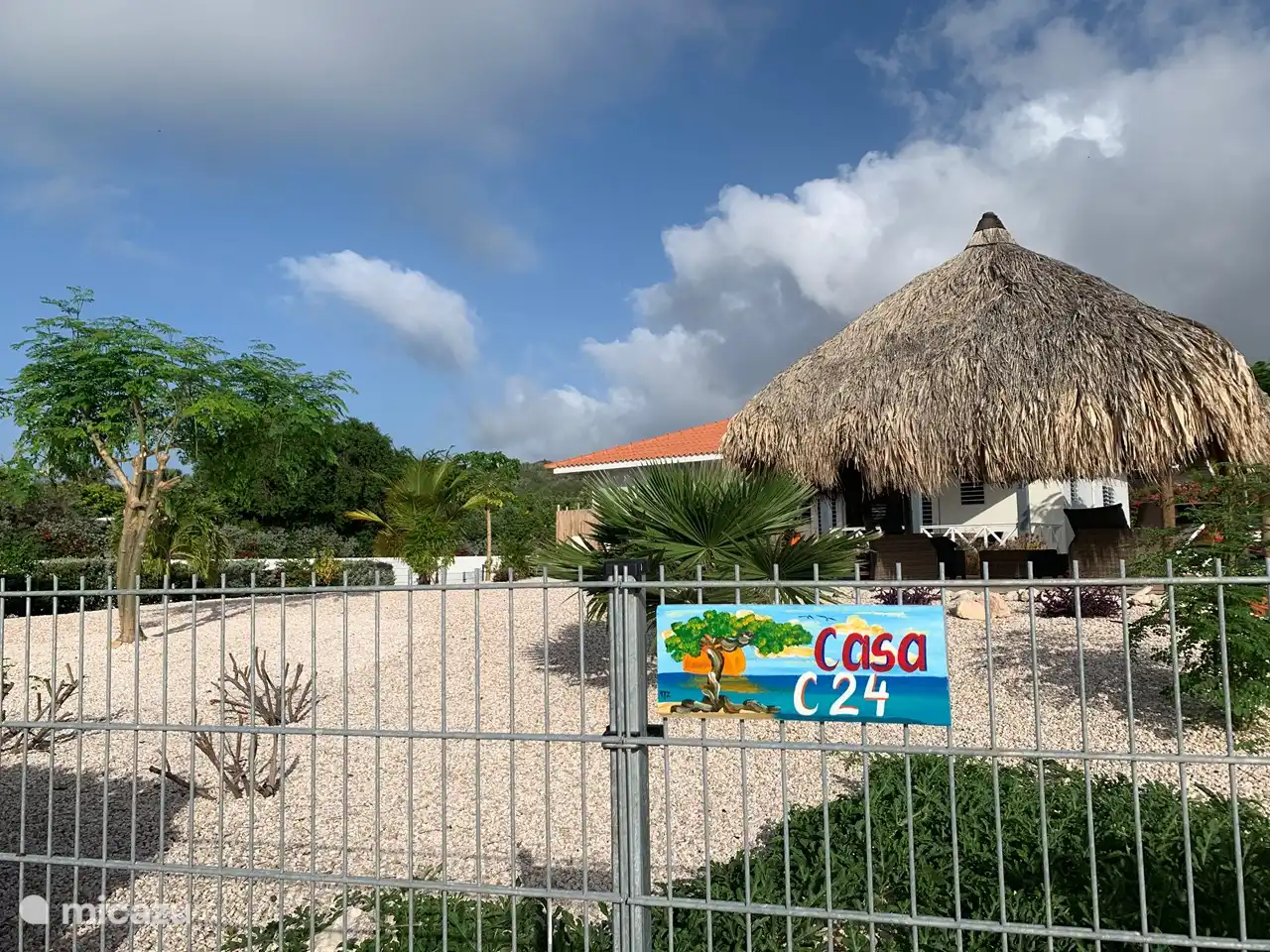 Zugang zum Haus durch die Rückseite