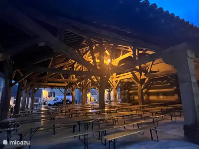 Terrasse du gîte | France, Haute-Saône, Vauvillers - maison de vacances Vieux Marché Couvert, Magnifique