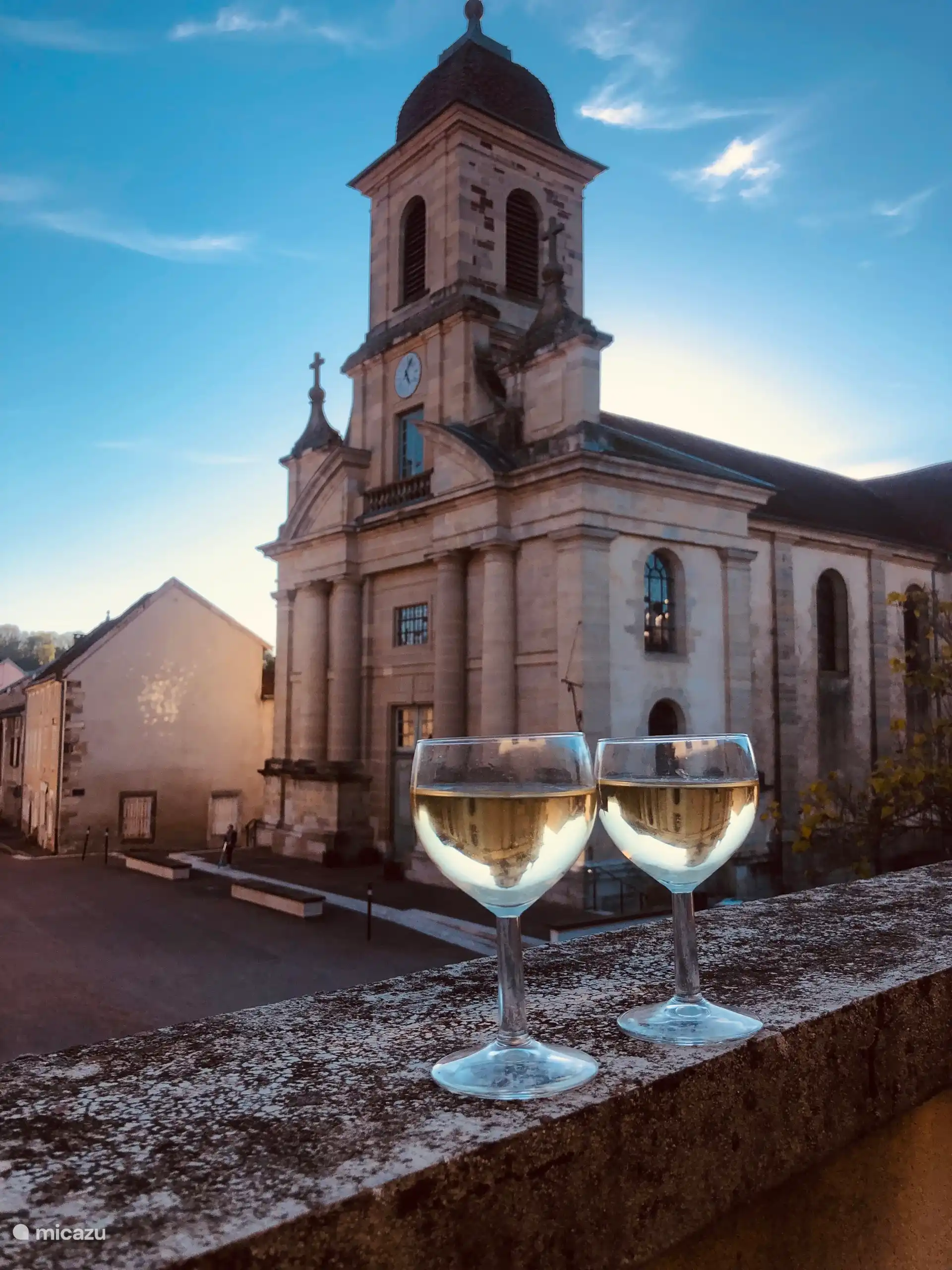 Enjoy with a view of the church