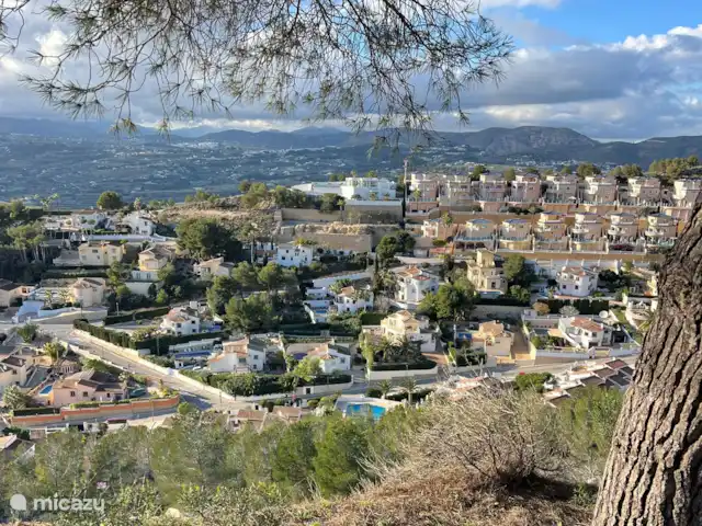 Luces del Mar en España, Costa Blanca, Benitachell - bungaló La zona donde se ubican las villas desde Cumbre de Sol