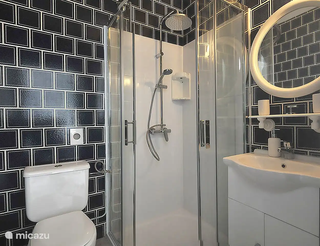 Salle de bain avec cabine de douche