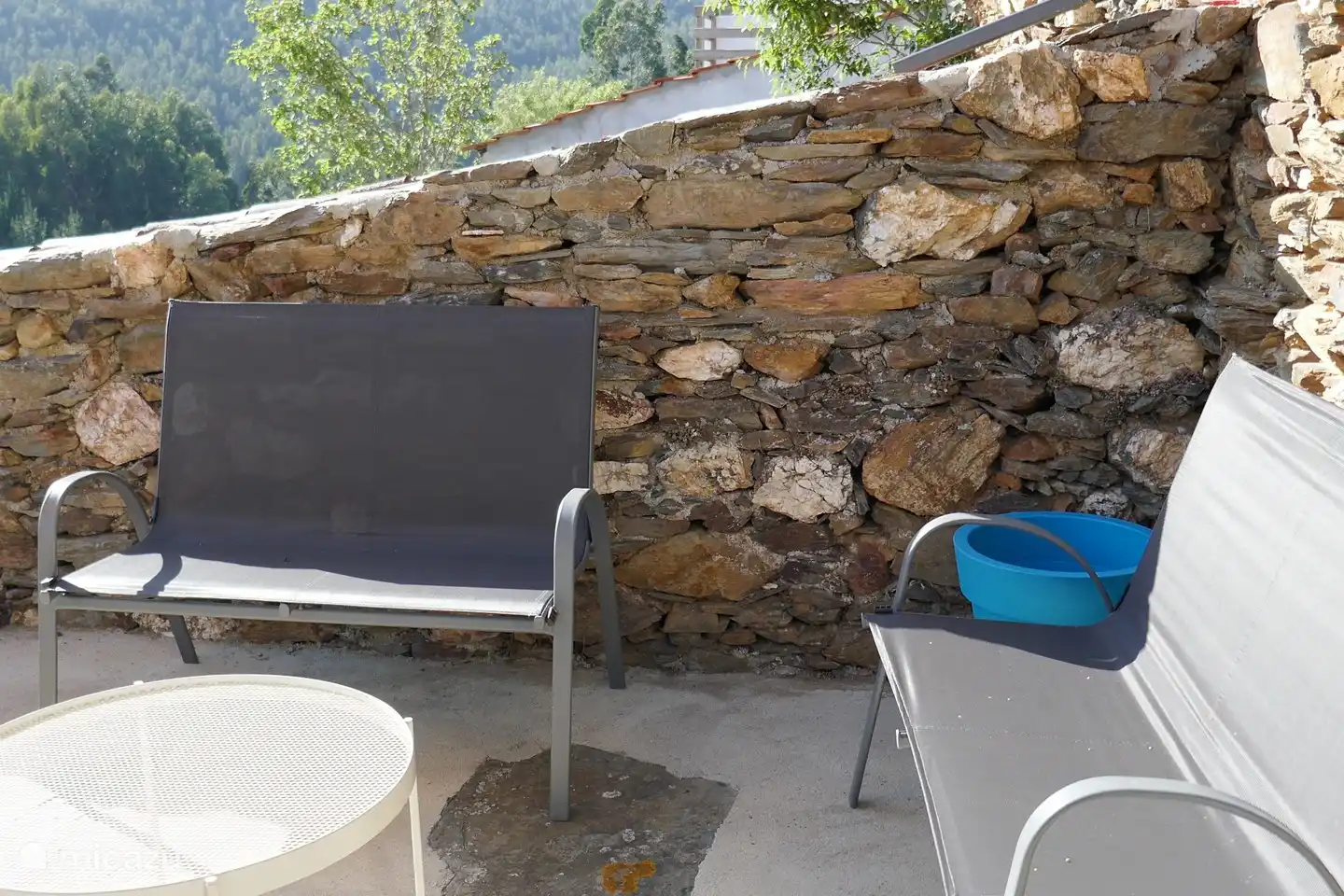 Sitzecke auf der Terrasse