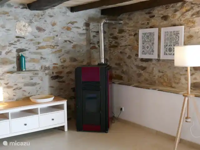 Casa Escola Velha | Portugal, Viseu, Mortágua - maison de vacances Poêle à granulés dans le salon