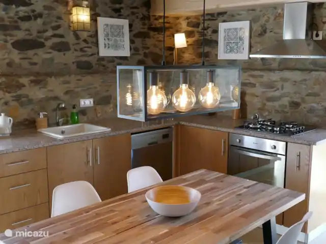 Casa Escola Velha | Portugal, Viseu, Mortágua - maison de vacances Cuisine avec table à manger