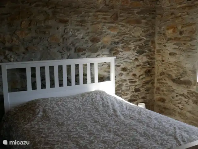 Casa Escola Velha | Portugal, Viseu, Mortágua - maison de vacances Chambre avec lit double et salle de bain en suite