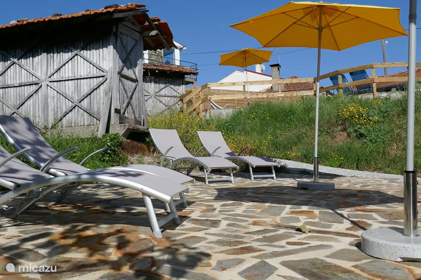 Allgemeiner Ort zum Entspannen, der auf dem ursprünglichen Maisdreschplatz errichtet wurde