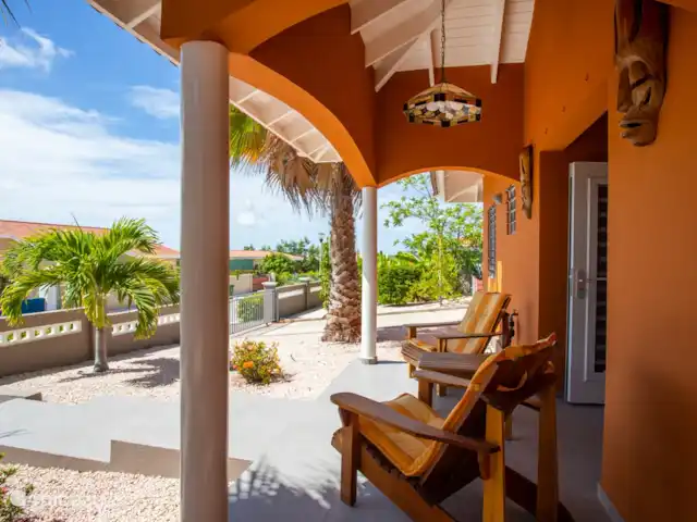 villanueva en Curazao, Bandabou (oeste), Fontein - villa Porche frente a Villanova.