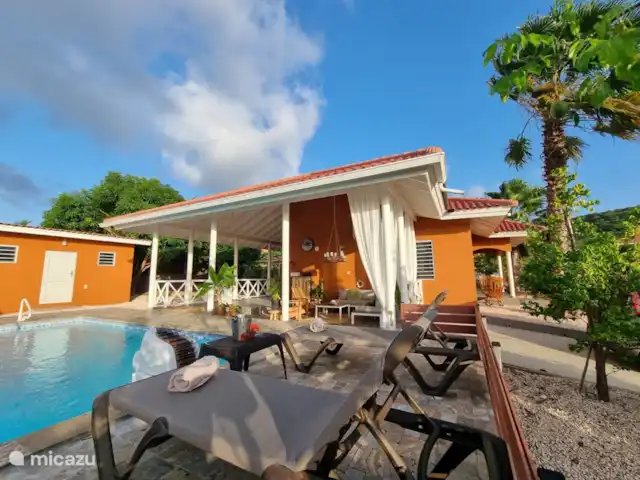 villanueva en Curazao, Bandabou (oeste), Fontein - villa Tiempo de relax en la Piscina.