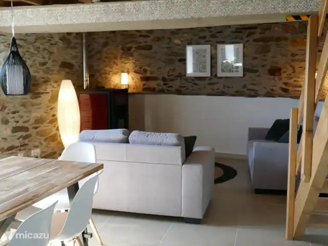 Casa Laranjeira | Portugal, Viseu, Mortágua - maison de vacances Salon avec canapés et table à manger