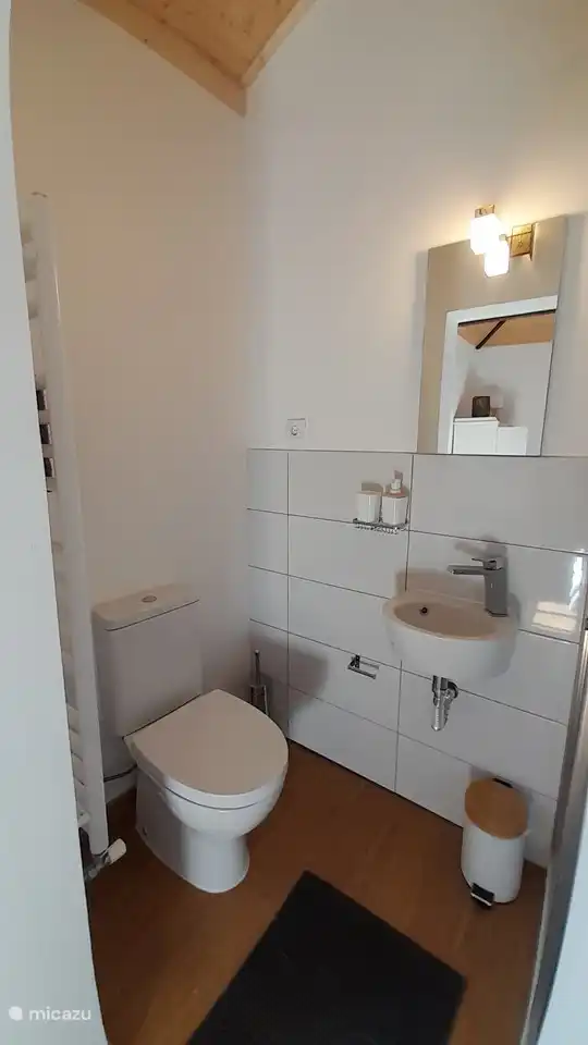 Das Badezimmer im Hauptschlafzimmer