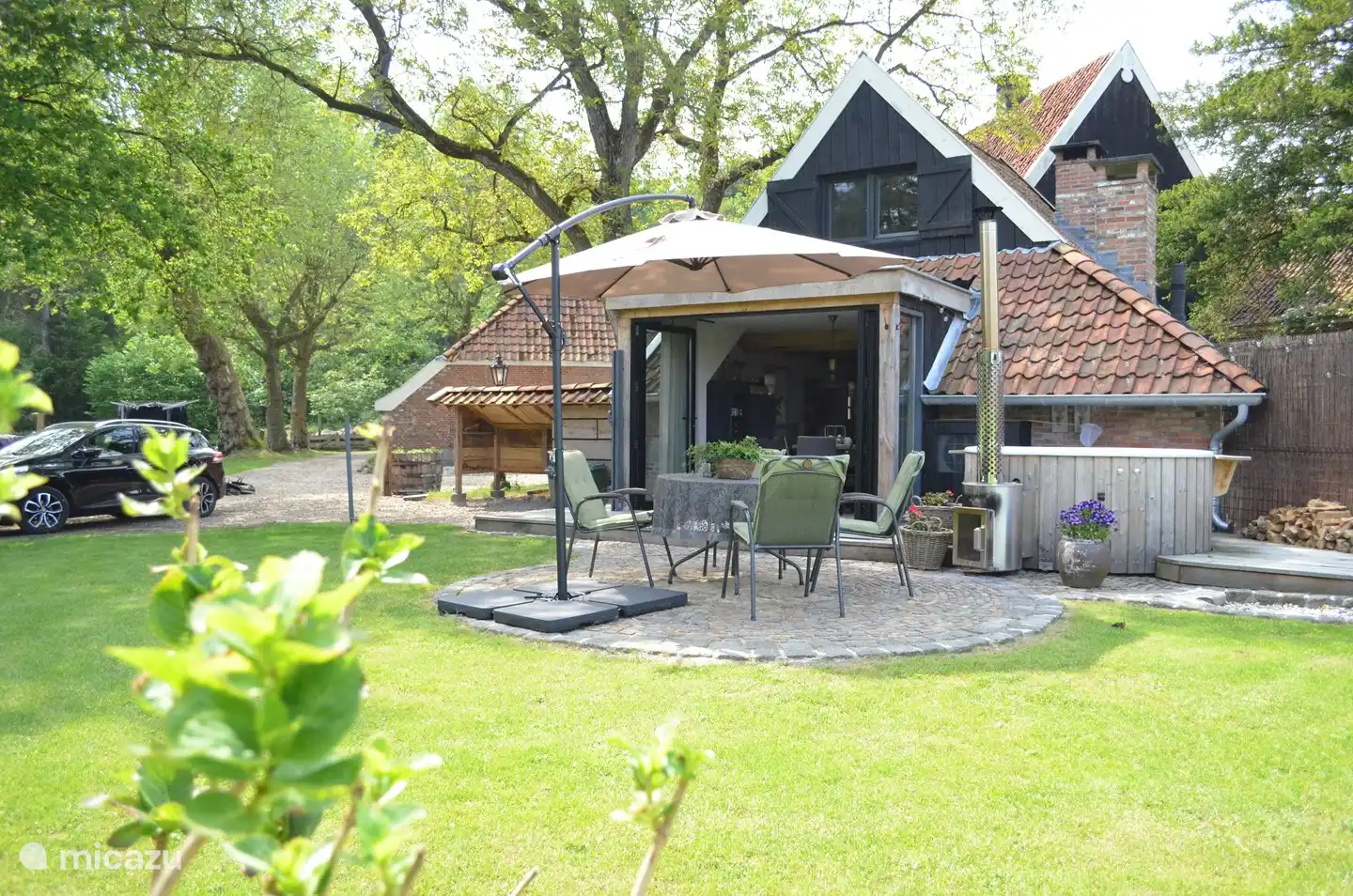 La jolie terrasse du Bakspieker.