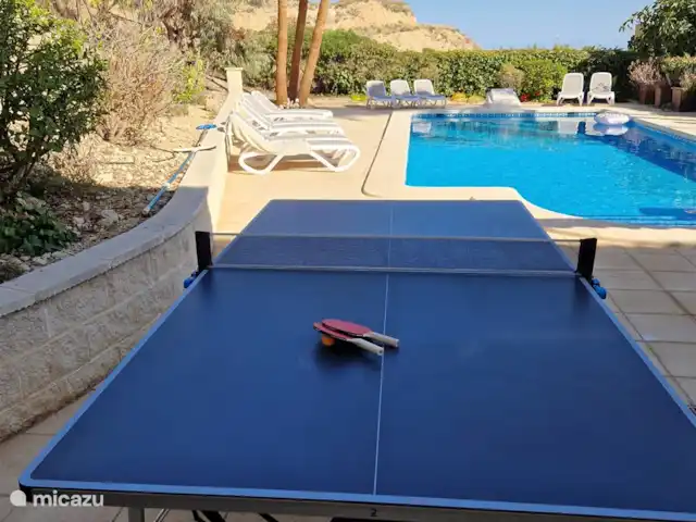 Casa Grand Mirador | Espagne, Costa Blanca, Muchamiel - Alicante - villa Profitez de jouer au tennis de table avec les membres de votre famille. C'est possible à la Casa Gran Mirador. Et après le tennis de table, vous pourrez continuer à jouer au billard américain en salle.