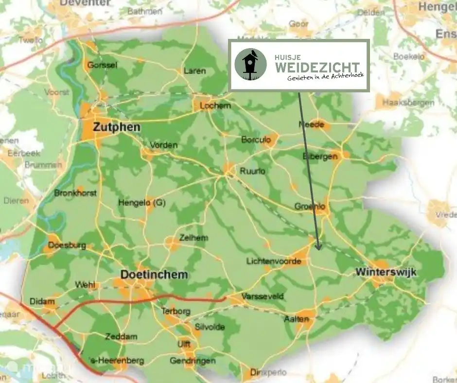 Das Huisje Weidezicht begrüßt Sie in Lievelde.
In der Nähe von Lichtenvoorde, Lichtenvoorde und Winterswijk