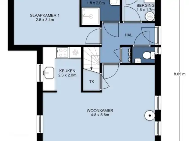 Huisje Weidezicht ● Achterhoek huren in Nederland, Gelderland, Lievelde - vakantiehuis Plattegrond, begane grond