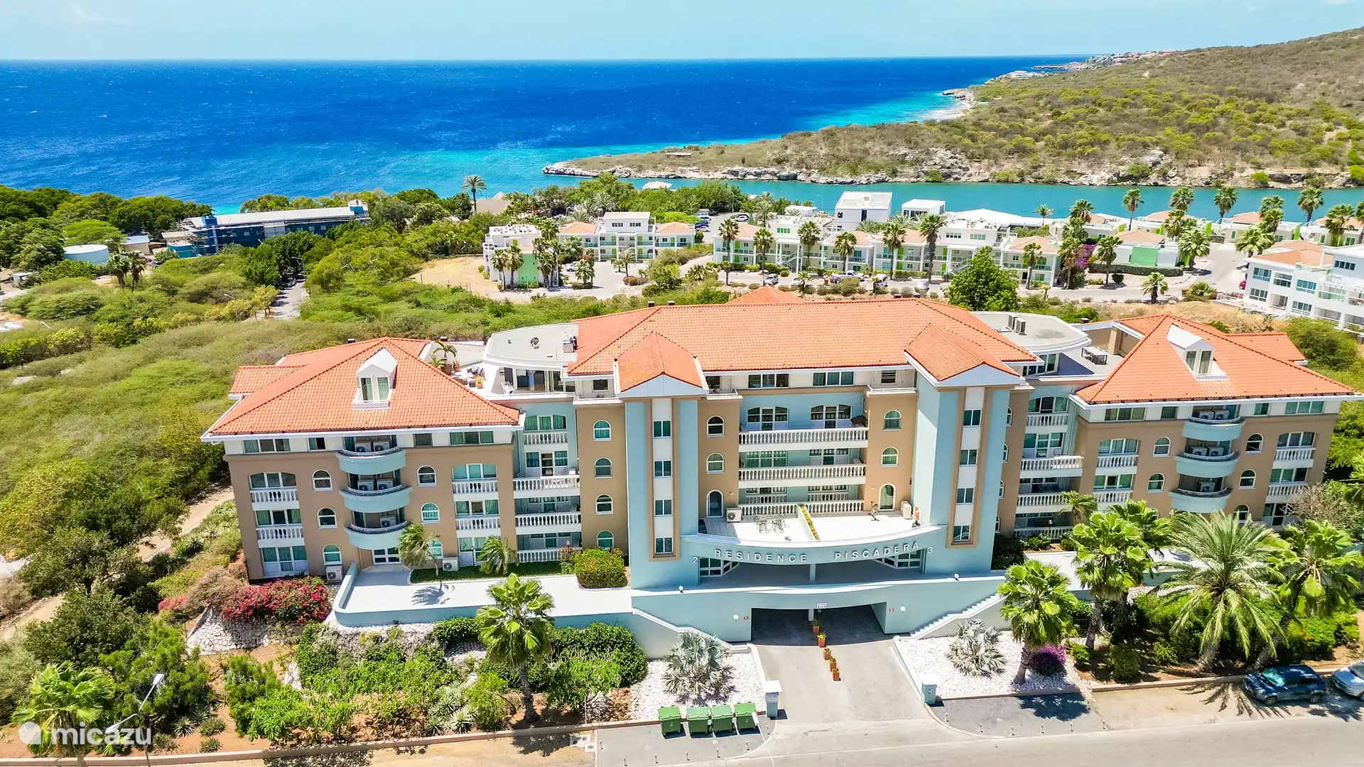 Front view of building