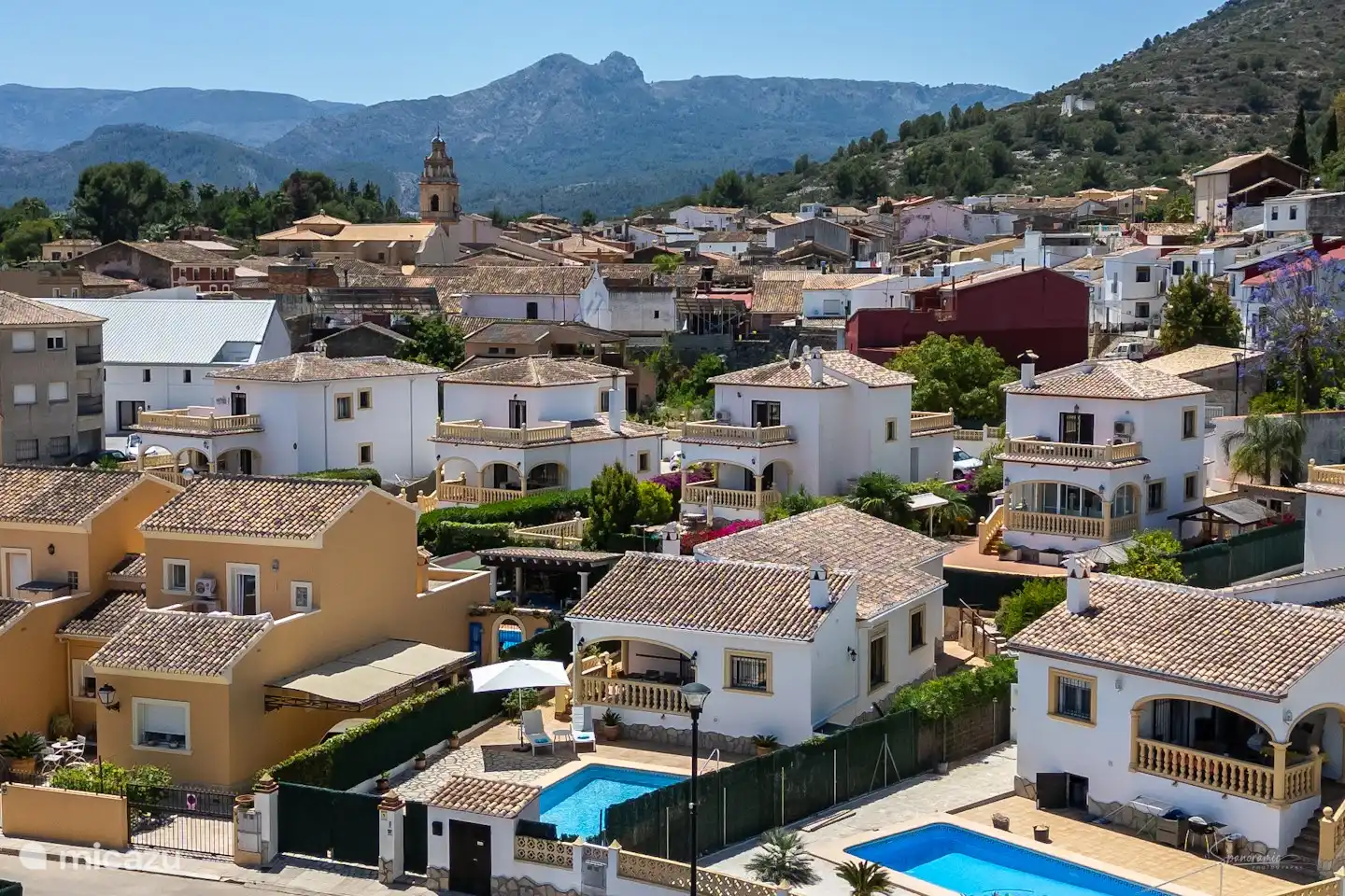 Das malerische Dorf Sagra.