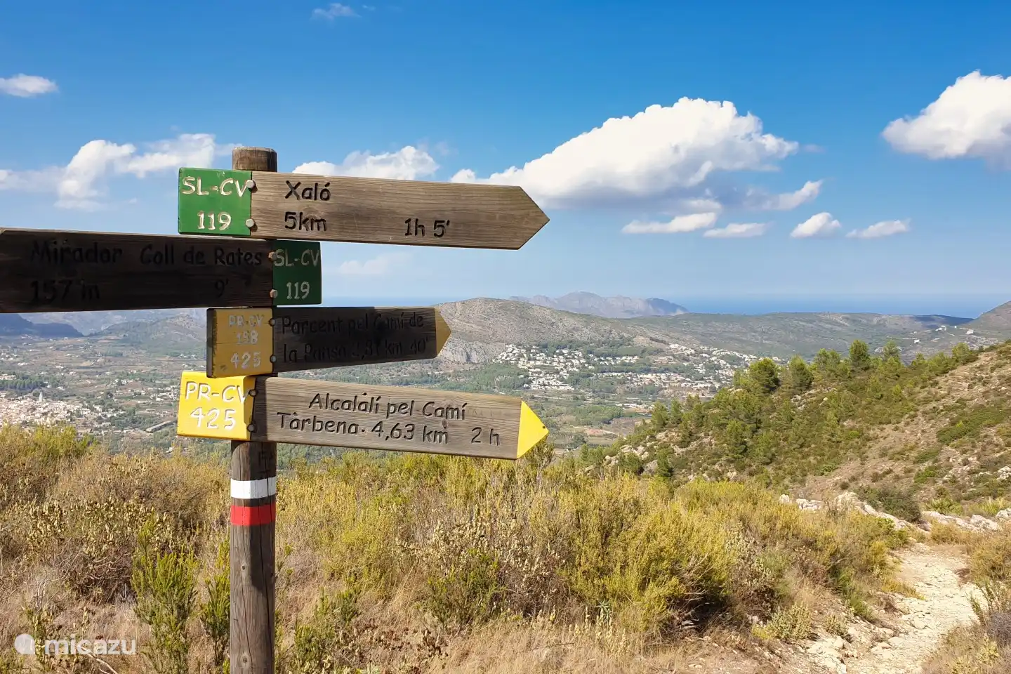 Markierte Wanderwege finden Sie in der gesamten Gegend rund um Sagra.