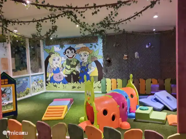 De Gouwe, bungalow en un estanque de pesca en Países Bajos, Overijssel, Gramsbergen - bungaló El paraíso de los juegos infantiles