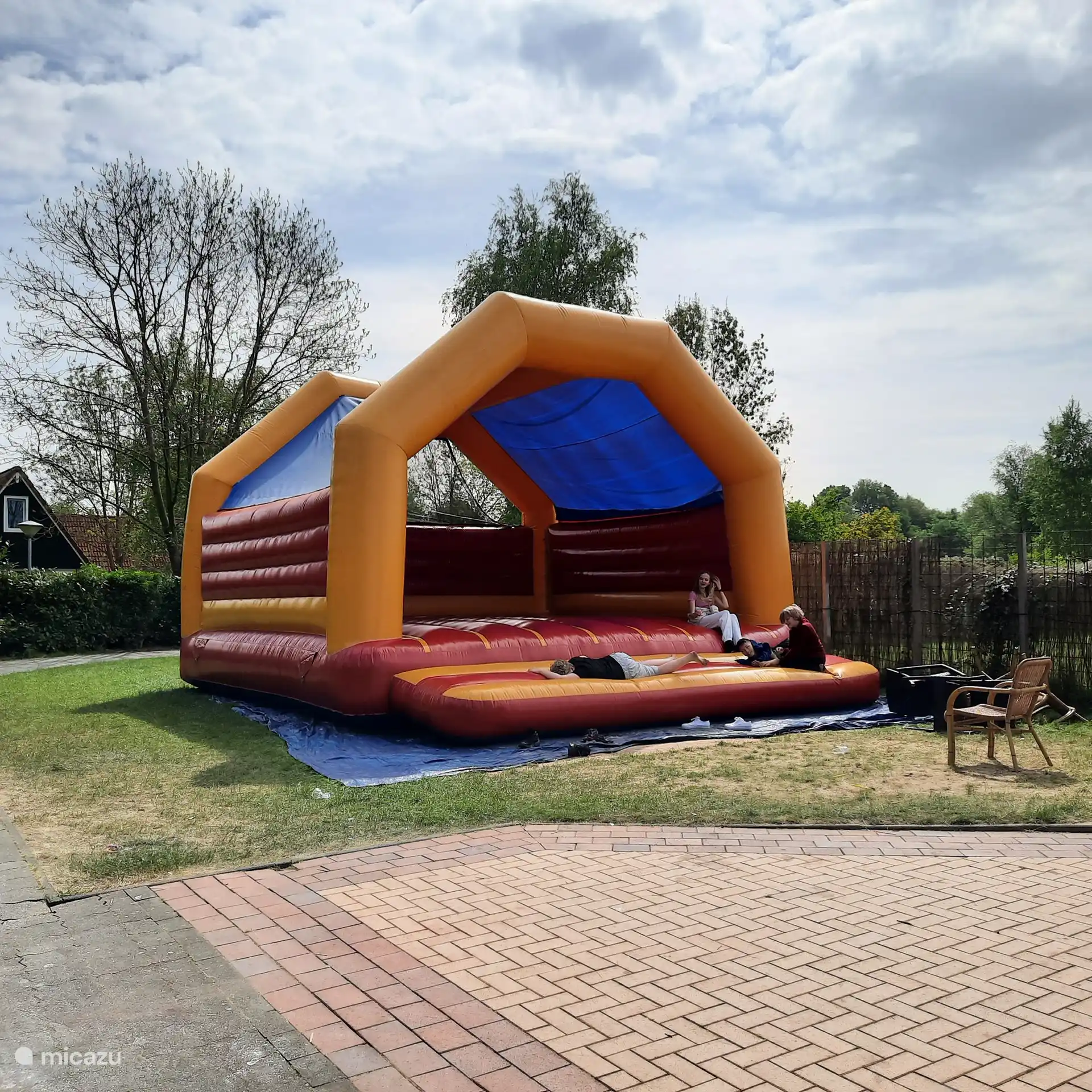 In the summer months there is a bouncy castle

