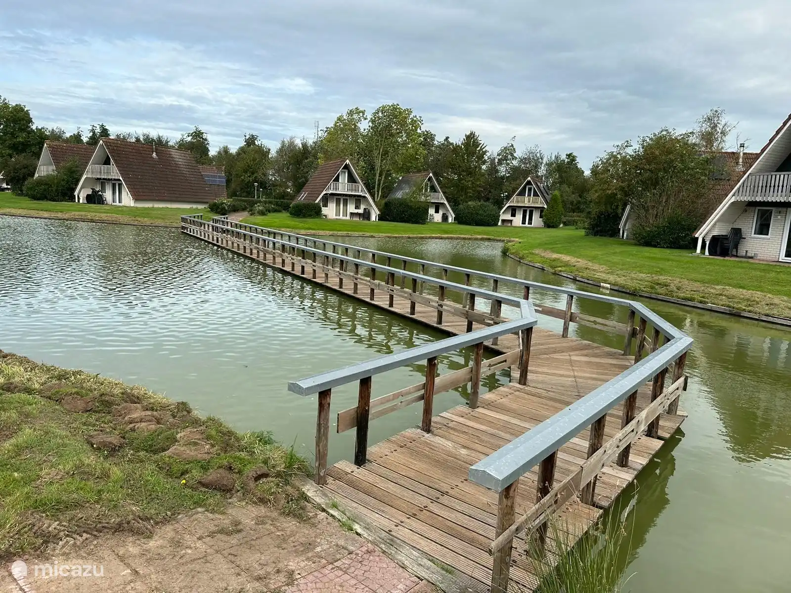 Bridge over the fish pond