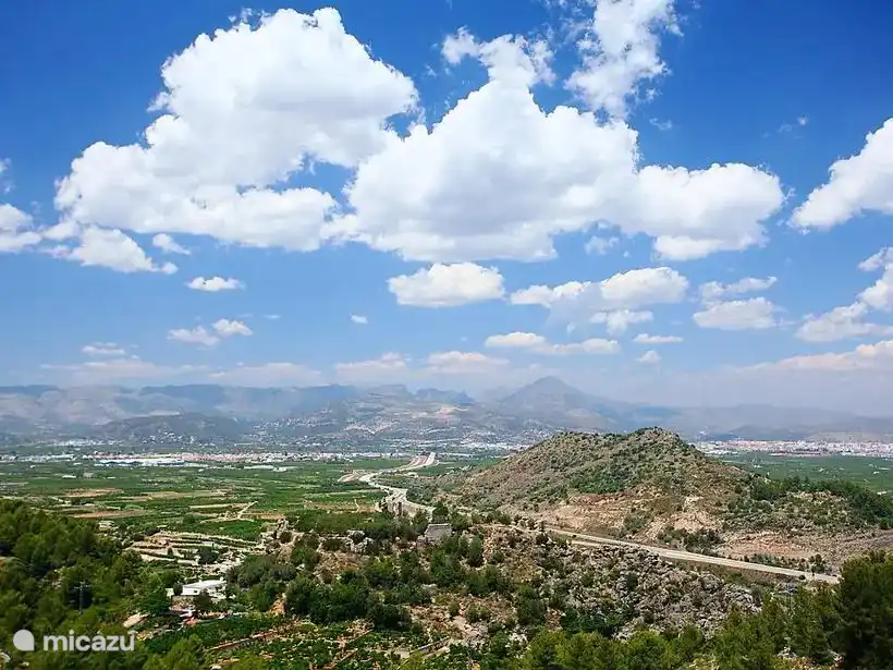 Das ist der Blick von den Balkonen.