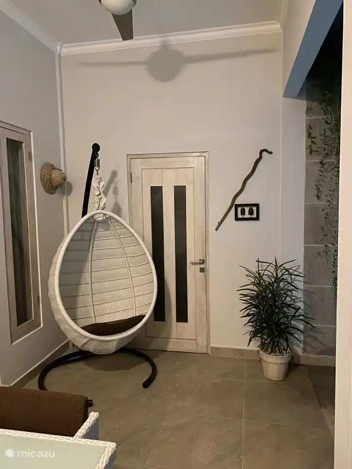 Im „Ei“ vollkommen entspannen.