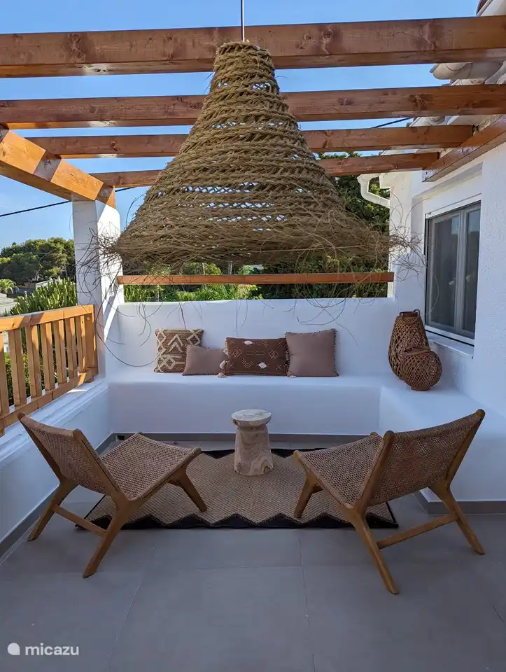 Sitzecke auf Balkon/Terrasse