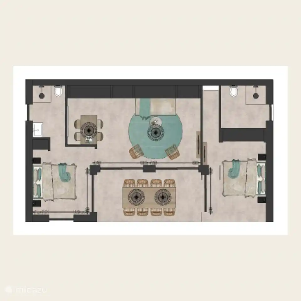 Grundriss Ferienhaus Siena am Meer