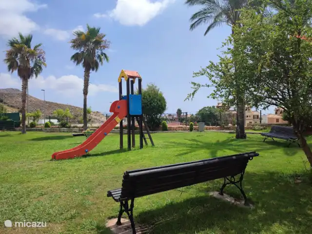 Casa Hannah huren in Spanje, Costa Blanca, Finestrat - vakantiehuis Speeltuintje aanwezig in het gemeenschappelijk gedeelte. Waar ook de zwembaden zijn