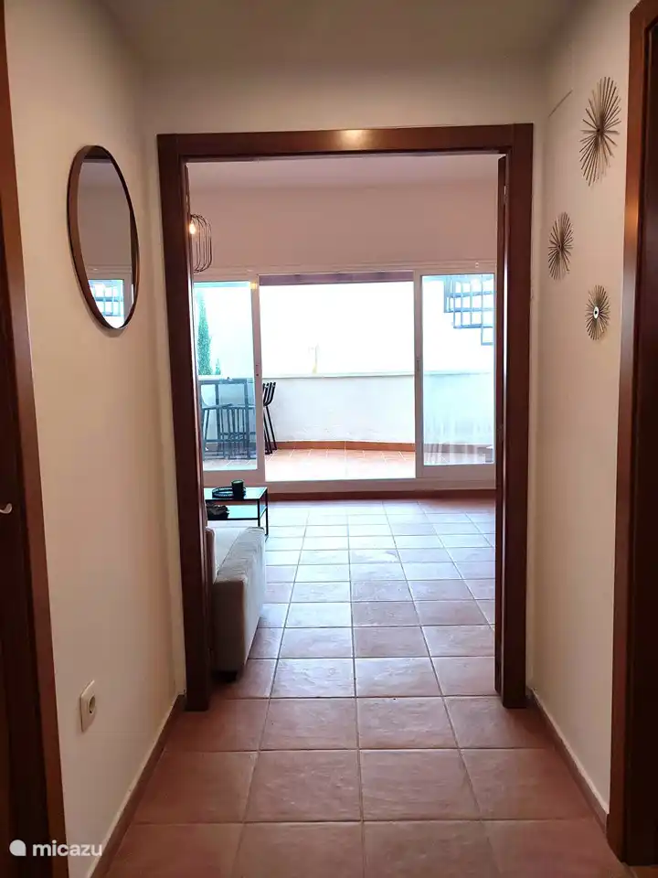 Blick vom Wohnzimmer nach draußen